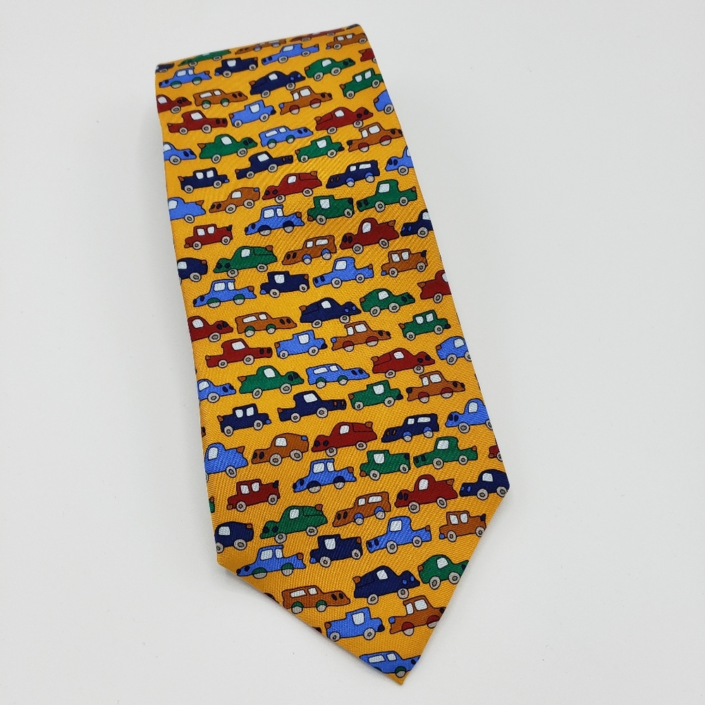 Save the children "busy busy cars"‎ necktie